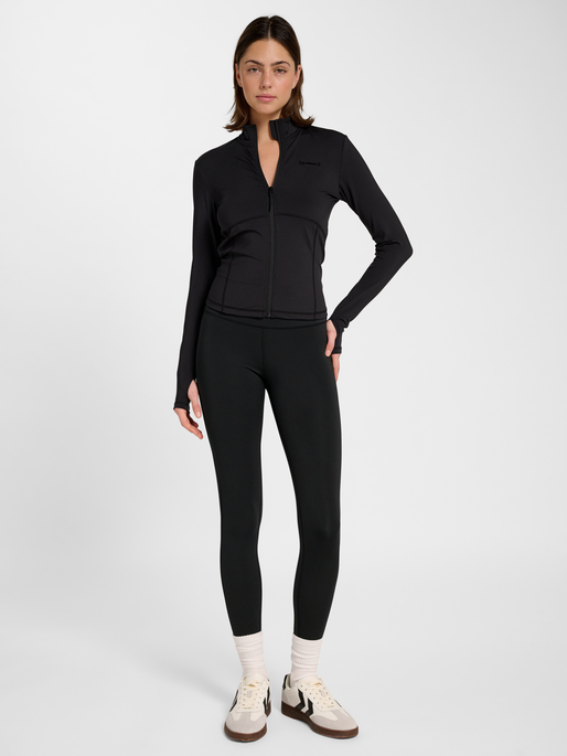 hmlPULSE HIGH WAIST TIGHTS, BLACK, model