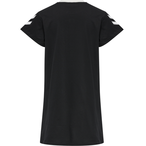 hmlMILLE T-SHIRT DRESS S/S, BLACK, packshot