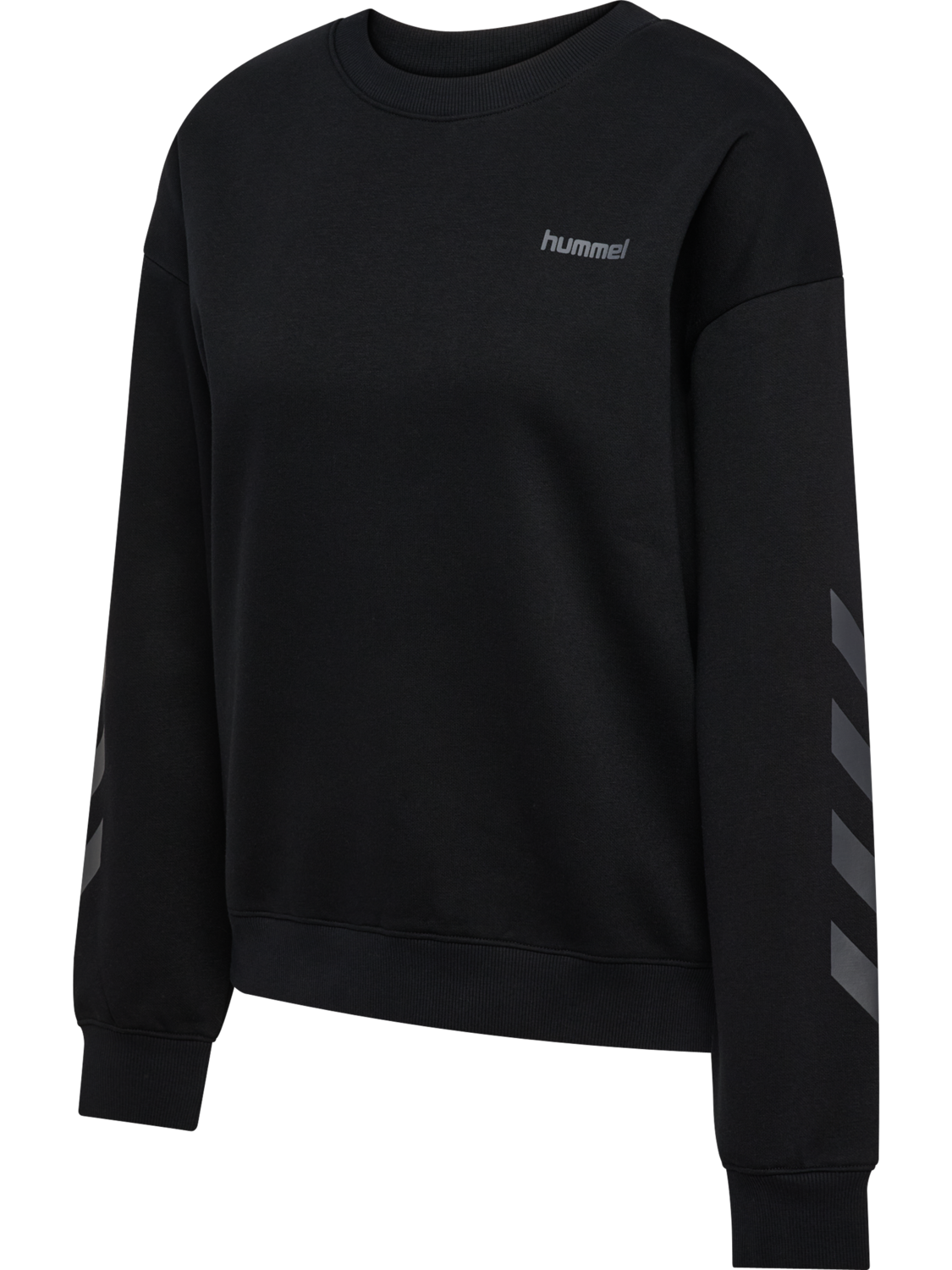 hmlKEEPER CHEVRON W CREWNECK, BLACK, packshot