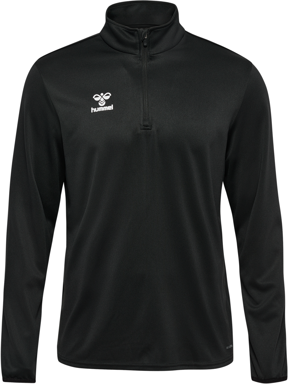 hmlESSENTIAL HALF-ZIP, BLACK, packshot