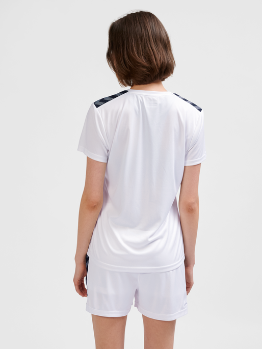 hmlAUTHENTIC PL JERSEY S/S WOMAN, WHITE, model