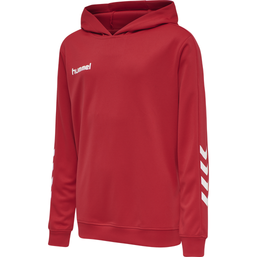 hmlPROMO KIDS POLY HOODIE, TRUE RED, packshot