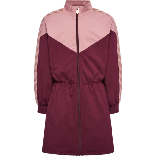 hmlALVILDA ZIP DRESS, WINDSOR WINE, packshot