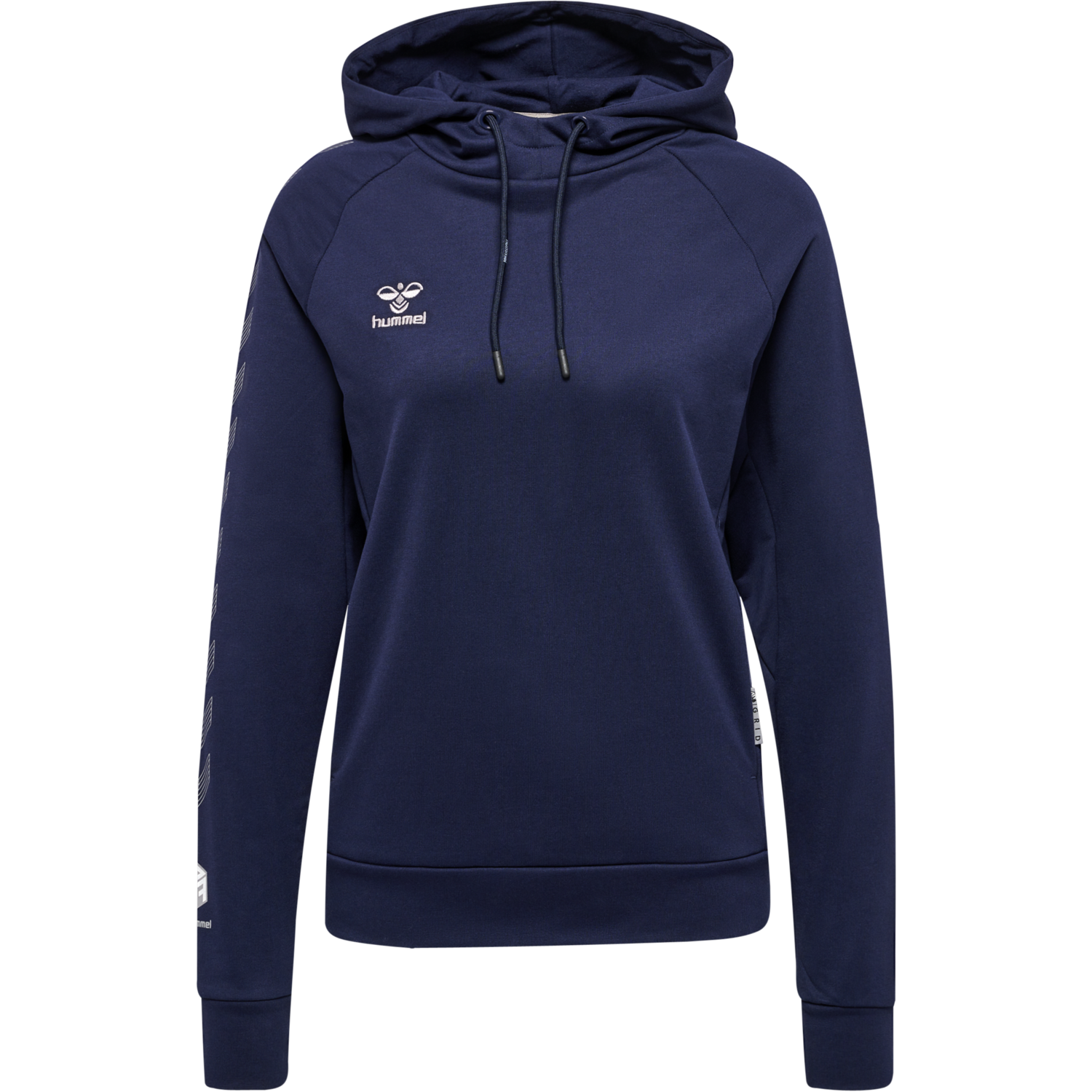 hmlMOVE GRID COTTON HOODIE WOMAN, MARINE, packshot