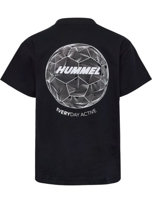 hmlCASPER T-SHIRT S/S, BLACK, packshot
