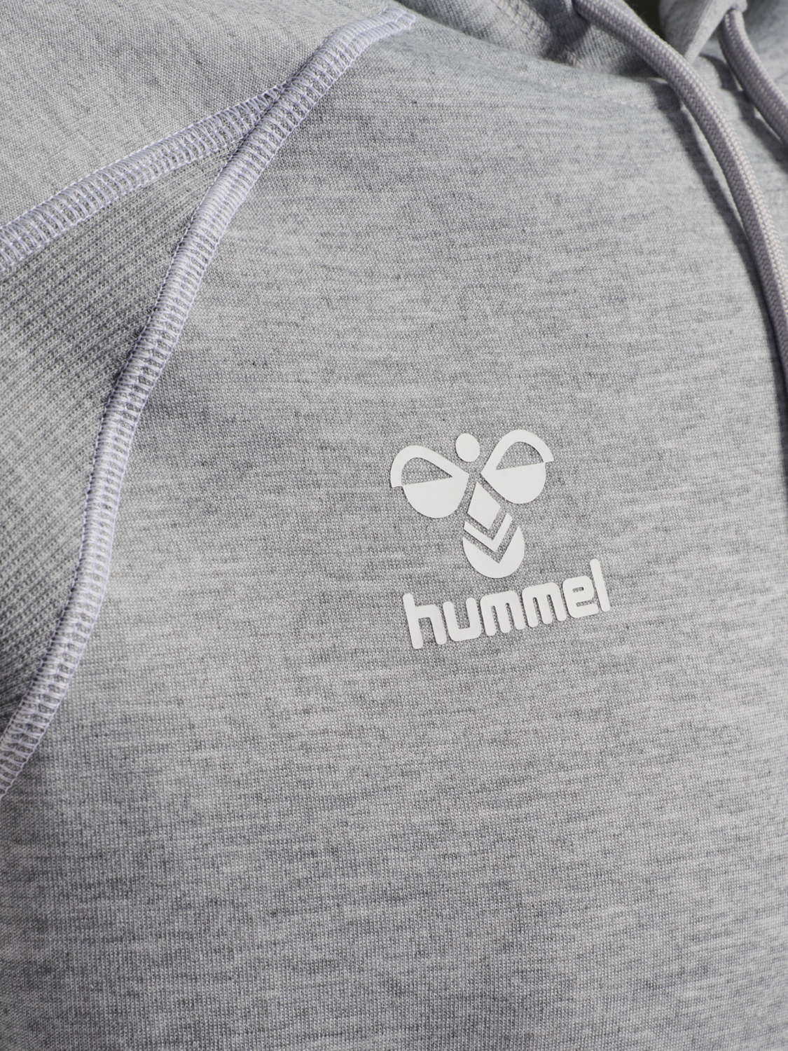 hmlMOVE 2.0 HOODIE, GREY MELANGE, packshot