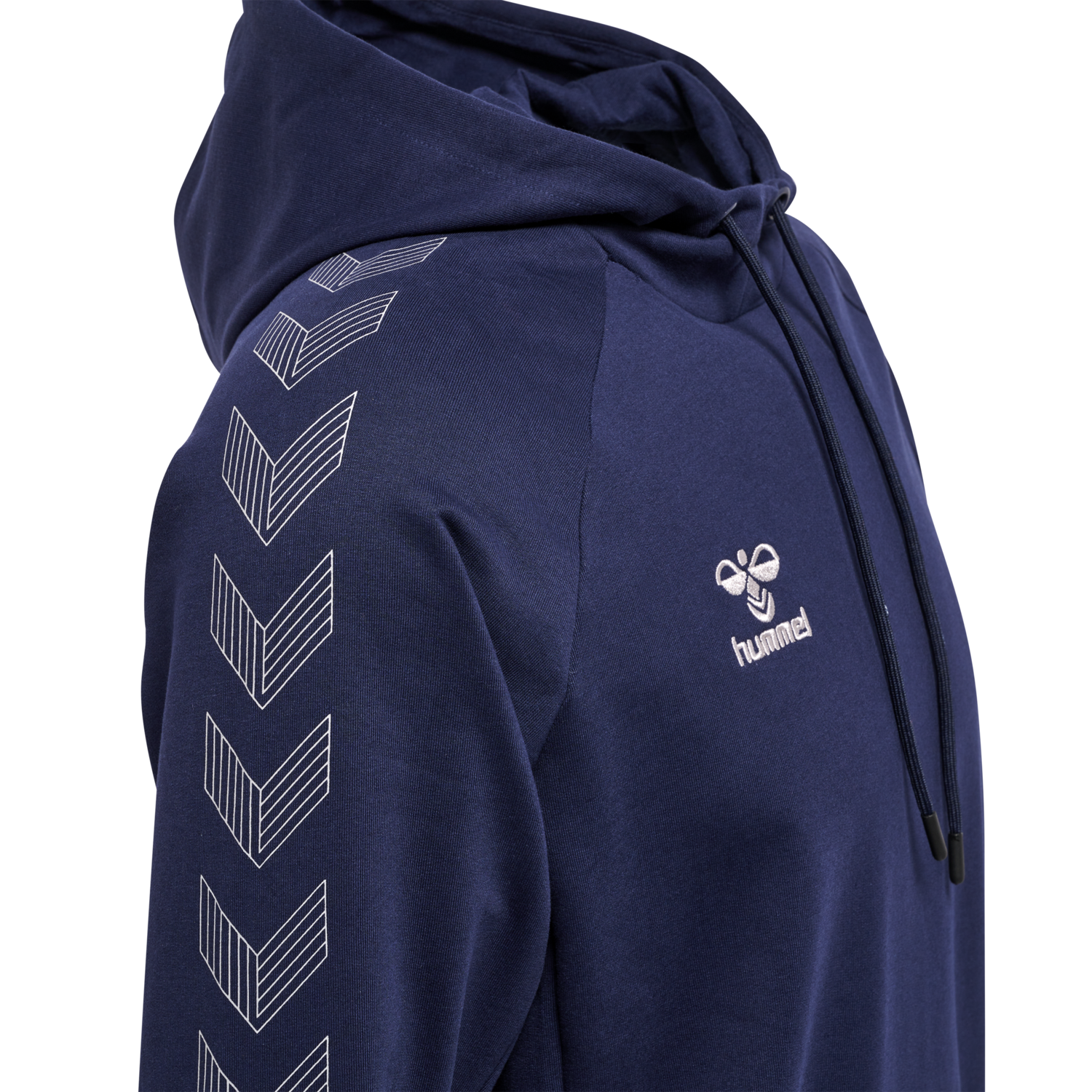 hmlMOVE GRID COTTON HOODIE, MARINE, packshot
