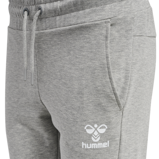 hmlNONI 2.0 REGULAR PANTS, GREY MELANGE, packshot