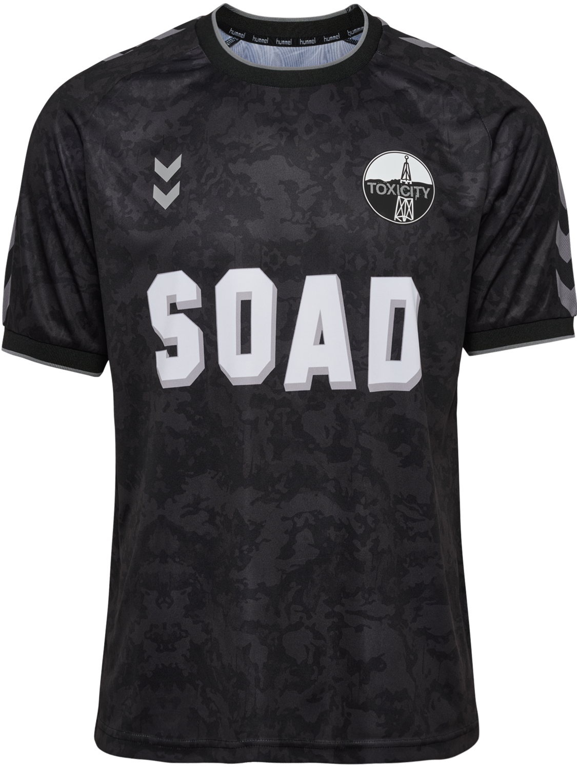hmlSOAD TOUR 26 CAMO JERSEY S/S, BLACK/GREY, packshot