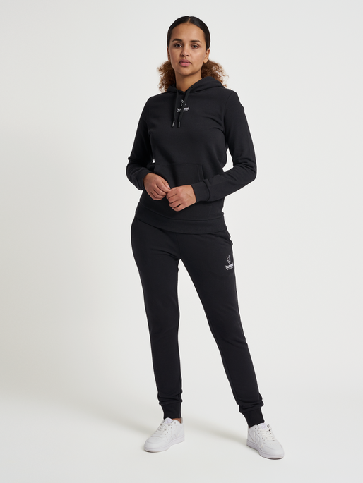 hmlOLIVIA HOODIE, BLACK, model