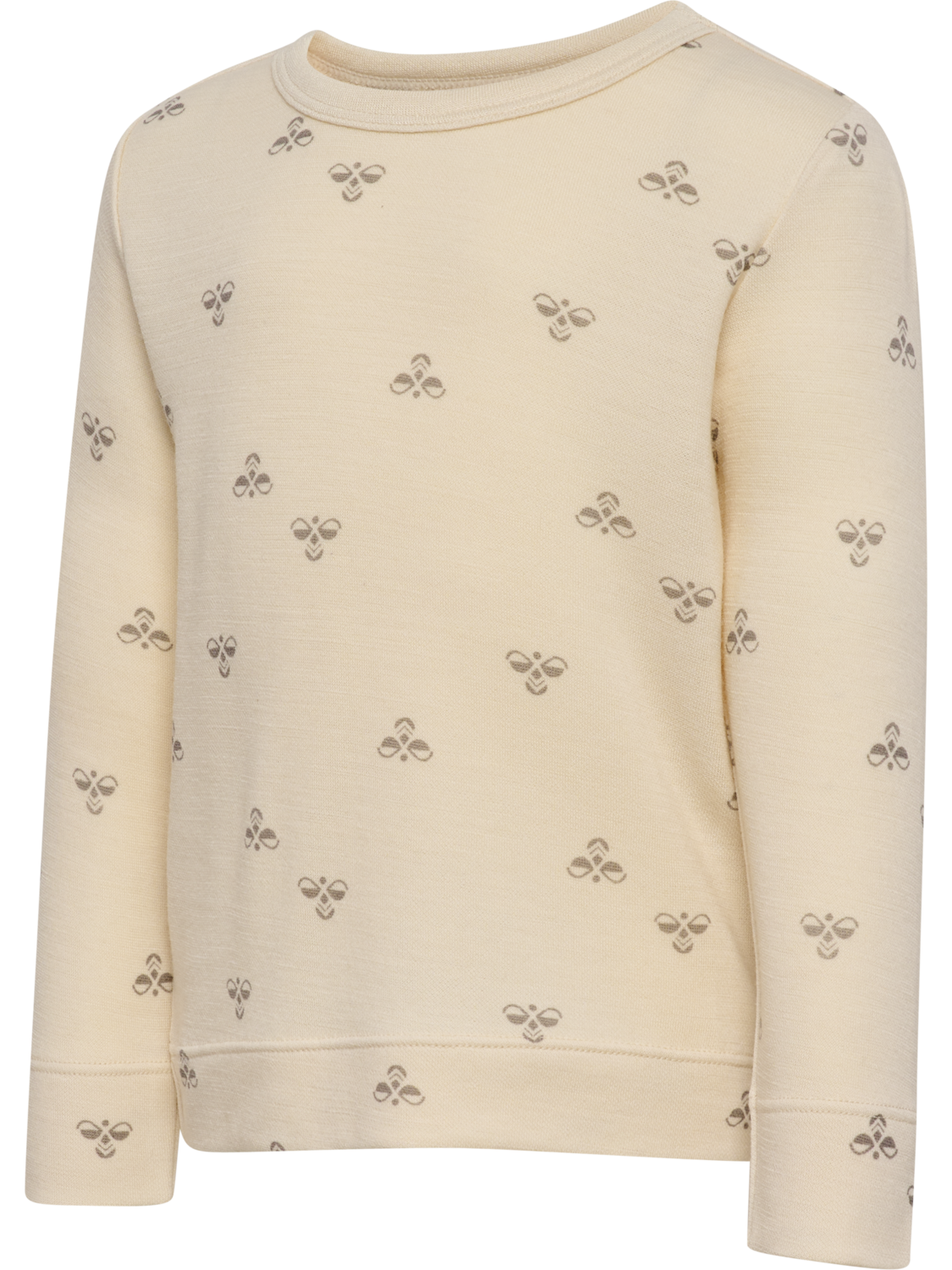hmlMINI WOOL T-SHIRT L/S, WHITECAP GRAY, packshot