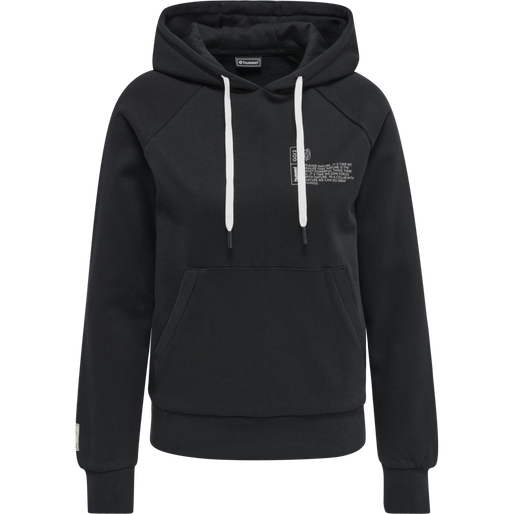 hmlGG12 SWEAT HOODIE WOMAN, BLACK, packshot