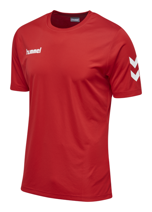 CORE POLYESTER TEE, TRUE RED, packshot