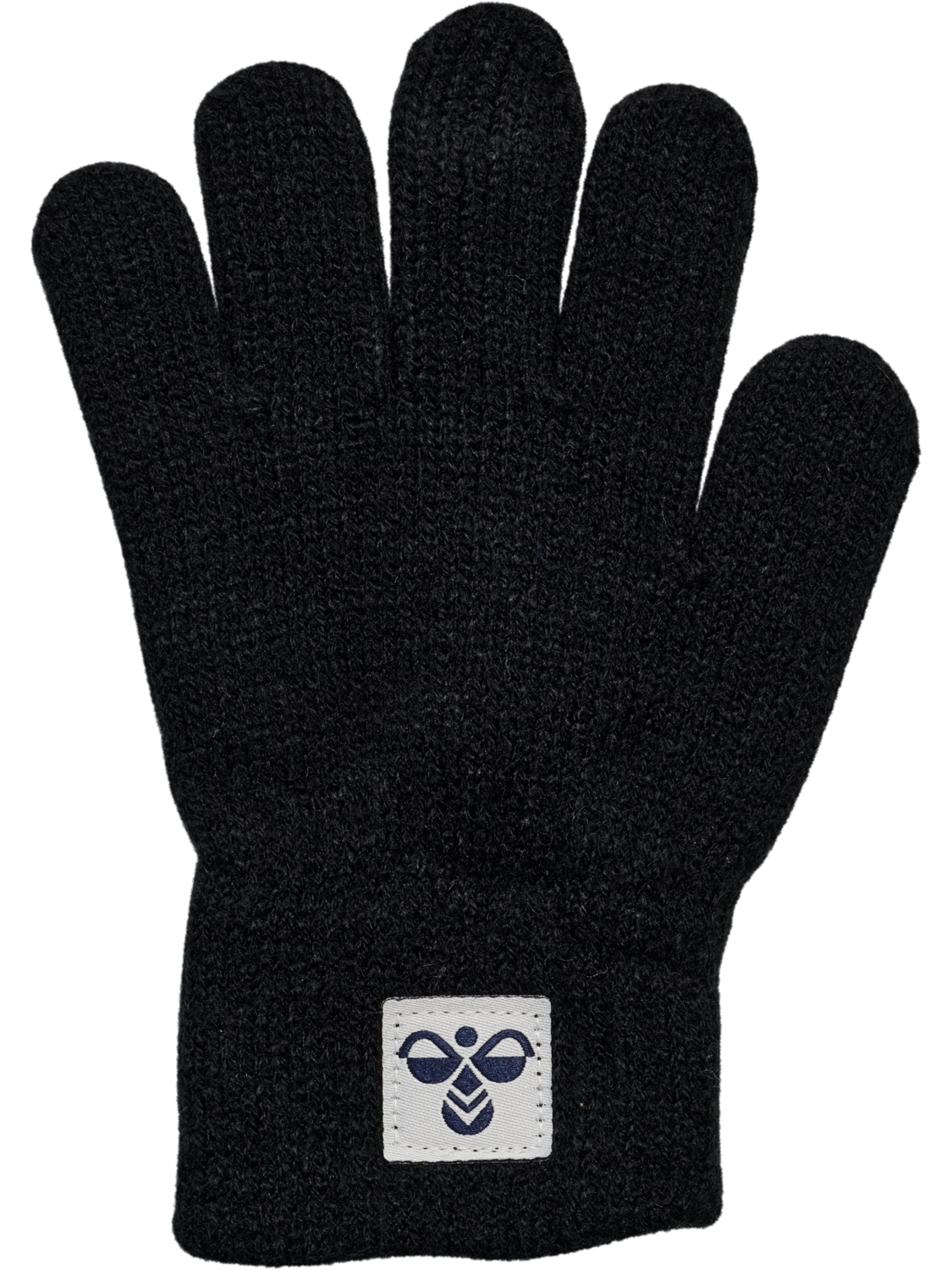 hmlJR KNIT GLOVES 2-PACK, BLACK, packshot