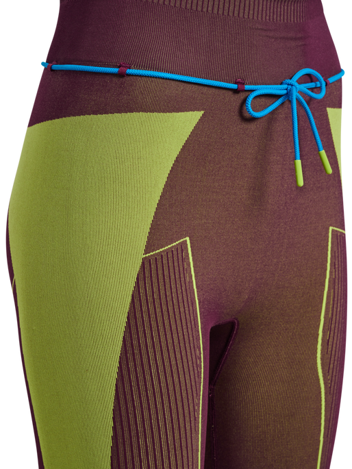 hmlSEAMLESS HIGH WAIST TIGHTS, FIG, packshot