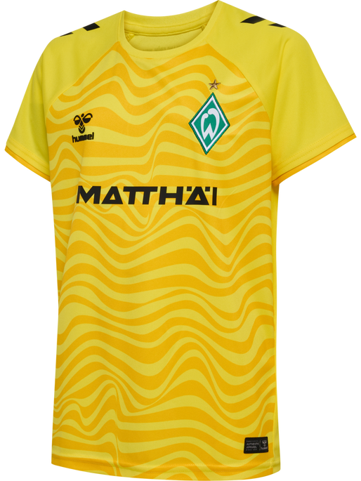 WER 24/25 GK JERSEY S/S KIDS, BLAZING YELLOW, packshot