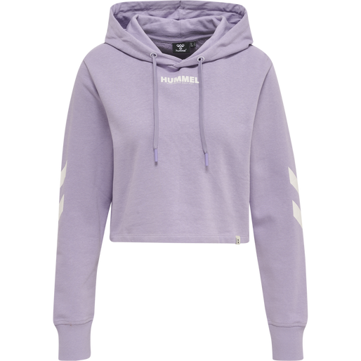 hmlLEGACY WOMAN CROPPED HOODIE, HEIRLOOM LILAC, packshot