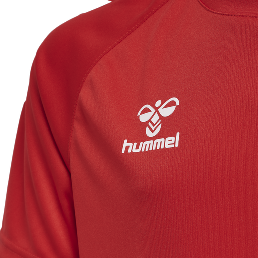 hmlCORE XK CORE POLY TEE S/S KIDS, TRUE RED hmlCORE XK CORE POLY TEE S/S KIDS, TRUE RED, packshot
