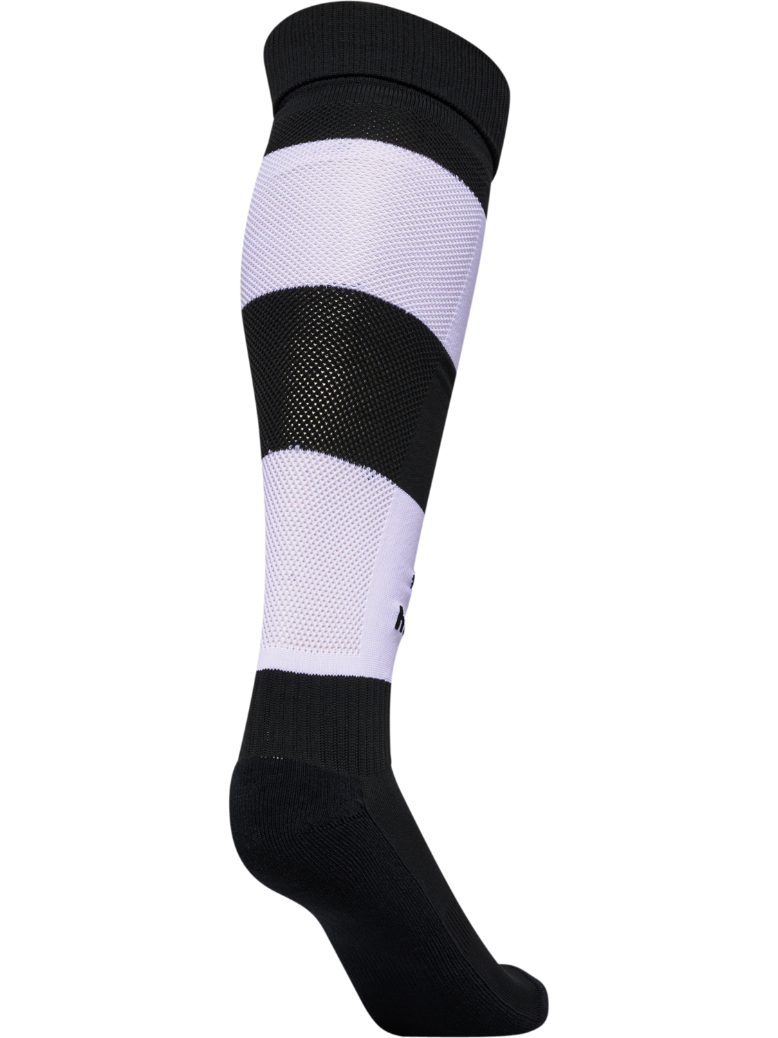hmlESSENTIAL STRIPE FOOTBALL SOCKS, BLACK/WHITE, packshot