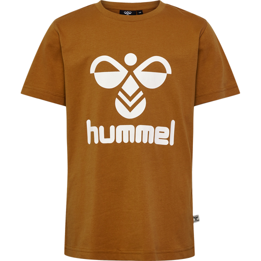 hmlTRES T-SHIRT S/S 2-PK, SIERRA/DARK OLIVE, packshot