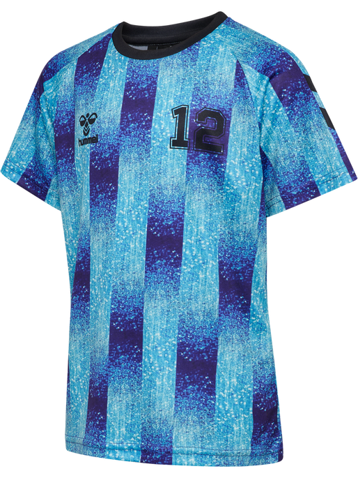 hmlSHIMMER T-SHIRT S/S, DAZZLING BLUE, packshot