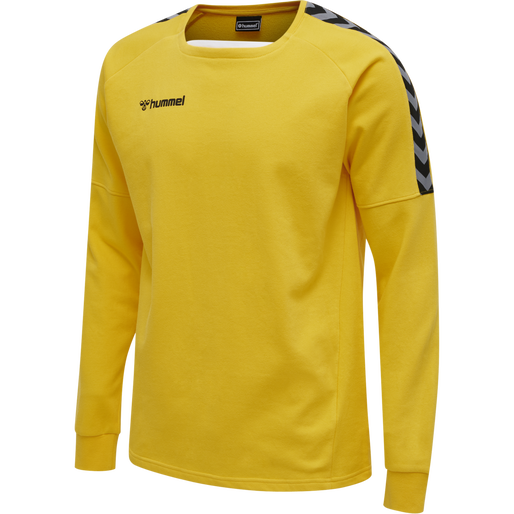 hmlAUTHENTIC TRAINING SWEAT, SPORTS YELLOW, packshot