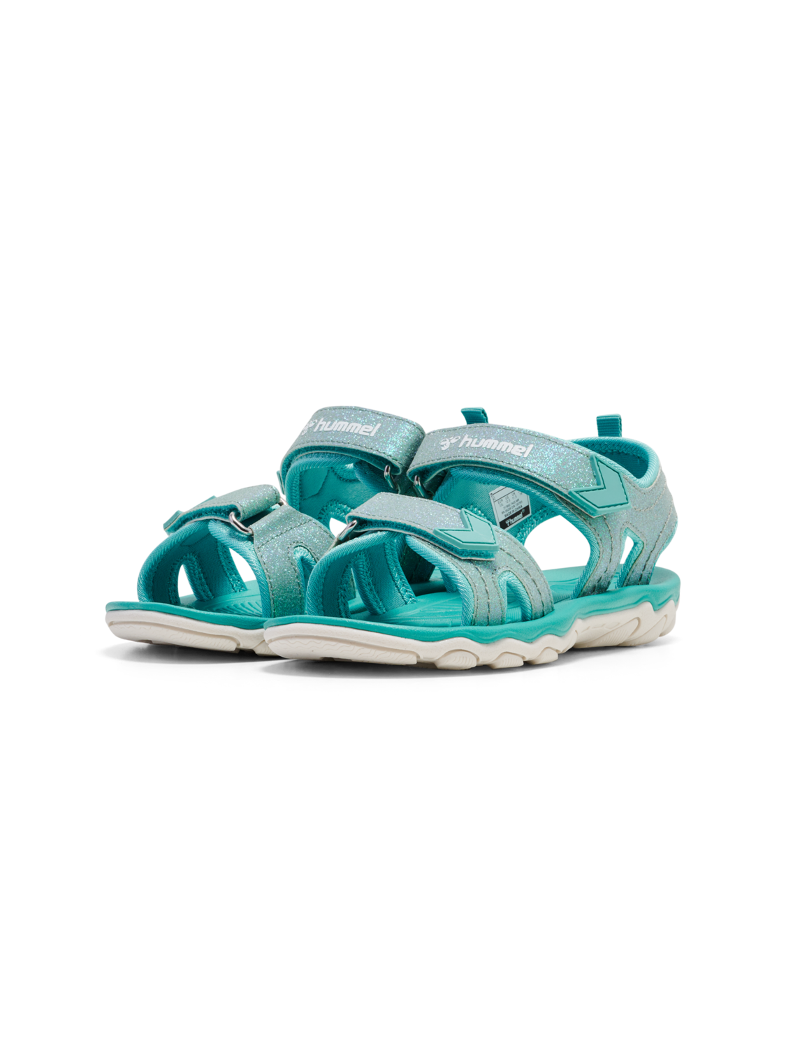 SANDAL SPORT GLITTER JR, BLUE SURF, packshot