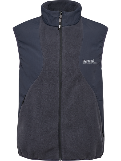hmlHYBRID FLEECE VEST, EBONY hmlHYBRID FLEECE VEST, EBONY, packshot