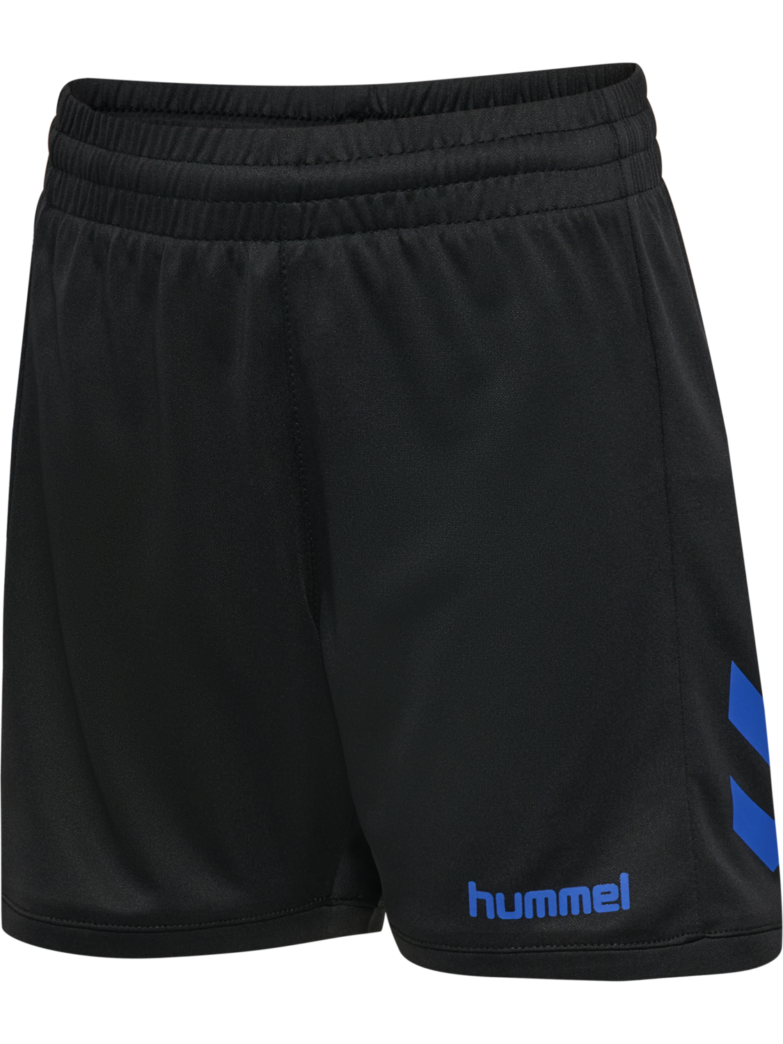 hmlBLAZE CLUB 26 POLY SHORTS KIDS, BLACK/BLUE, packshot