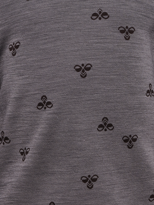 hmlMINI WOOL T-SHIRT L/S, CHARCOAL GRAY, packshot