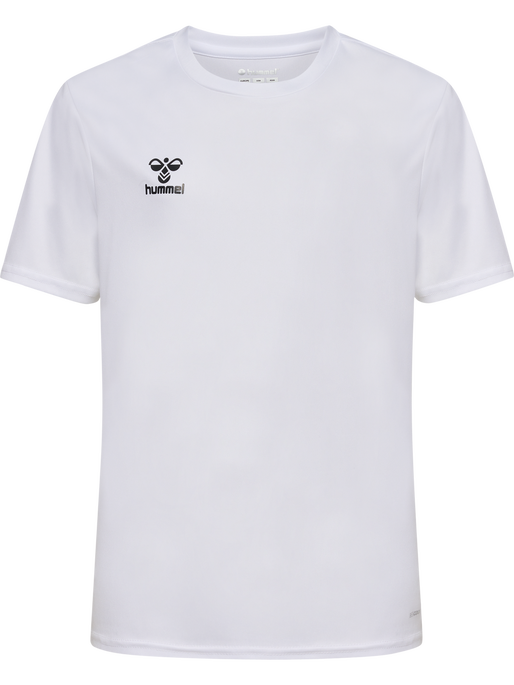 hmlESSENTIAL JERSEY S/S KIDS, WHITE, packshot