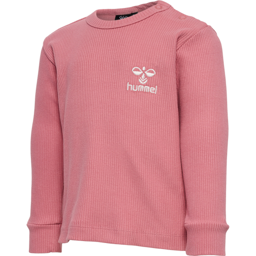 hmlSAMI T-SHIRT L/S, DUSTY ROSE, packshot