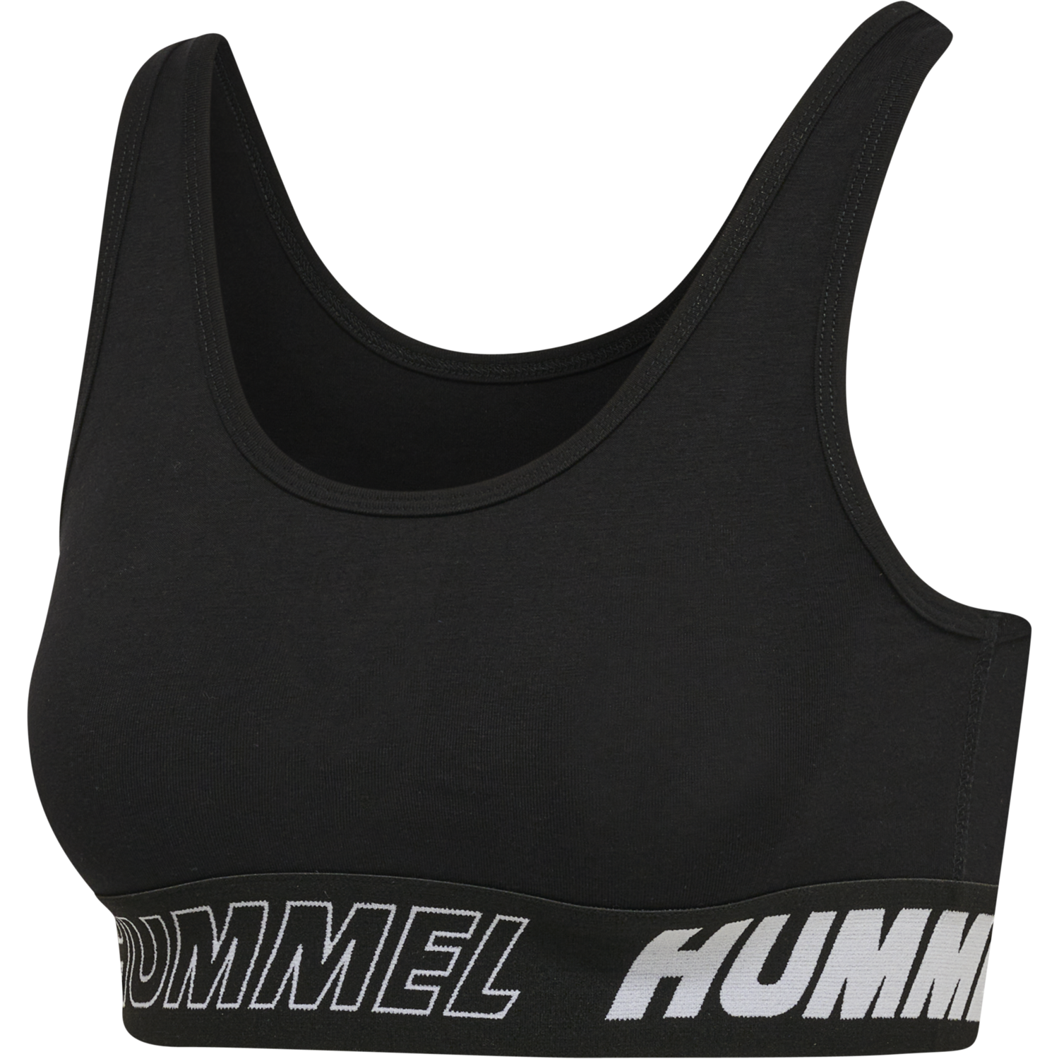 hmlTE MAJA COTTON SPORTS TOP, BLACK, packshot