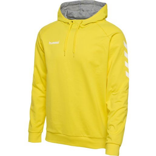 HMLGO COTTON HOODIE, BLAZING YELLOW, packshot