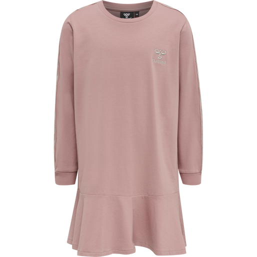 hmlEVELYN DRESS L/S, WOODROSE hmlEVELYN DRESS L/S, WOODROSE, packshot