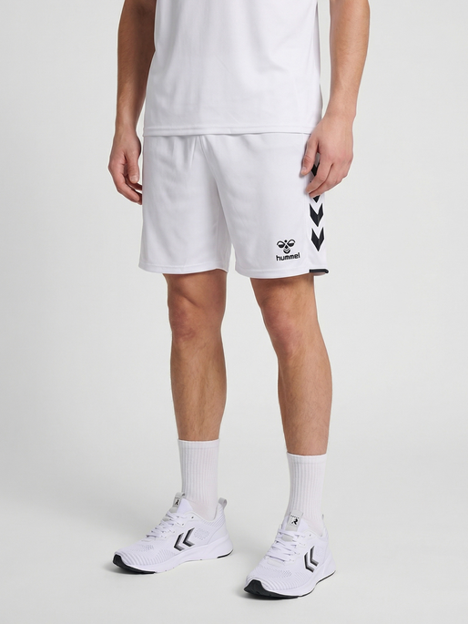 hmlCORE 2.0 SHORTS, WHITE/BLACK, model