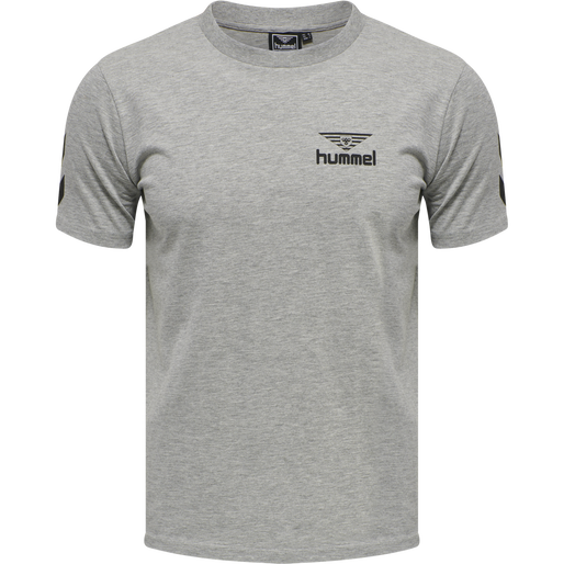 hmlHIVE COTTON TEE, GREY MELANGE, packshot