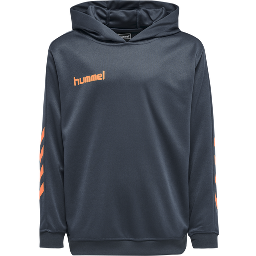 hmlPROMO KIDS POLY HOODIE, OMBRE BLUE/NASTURIUM, packshot