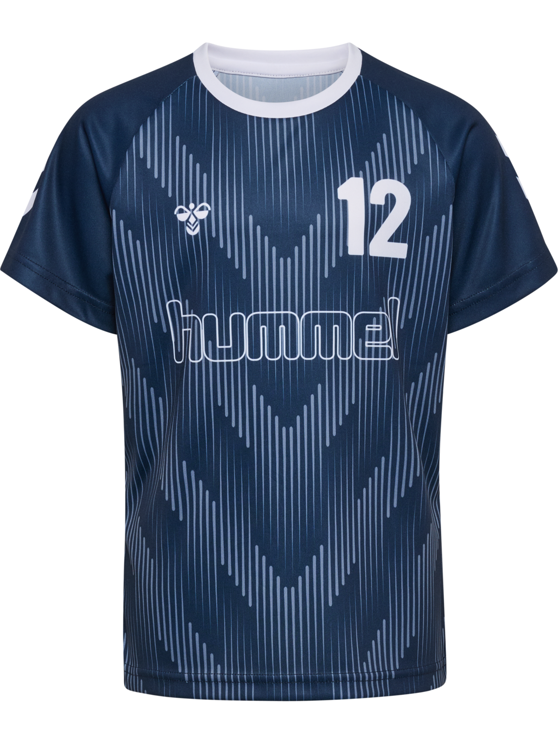 hmlJR REG SOCCER 12 T-SHIRT SS, DRESS BLUES, packshot