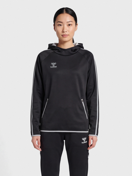 hmlCIMA HOODIE WOMAN, BLACK, model
