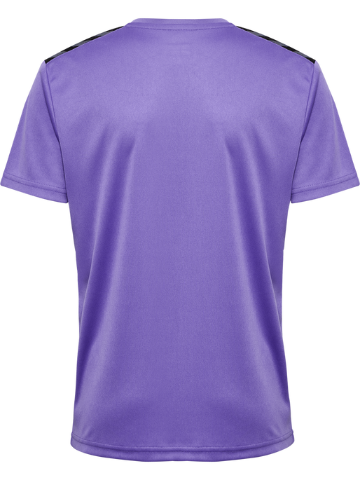hmlAUTHENTIC PL JERSEY S/S KIDS, DAHLIA PURPLE/ASPHALT, packshot