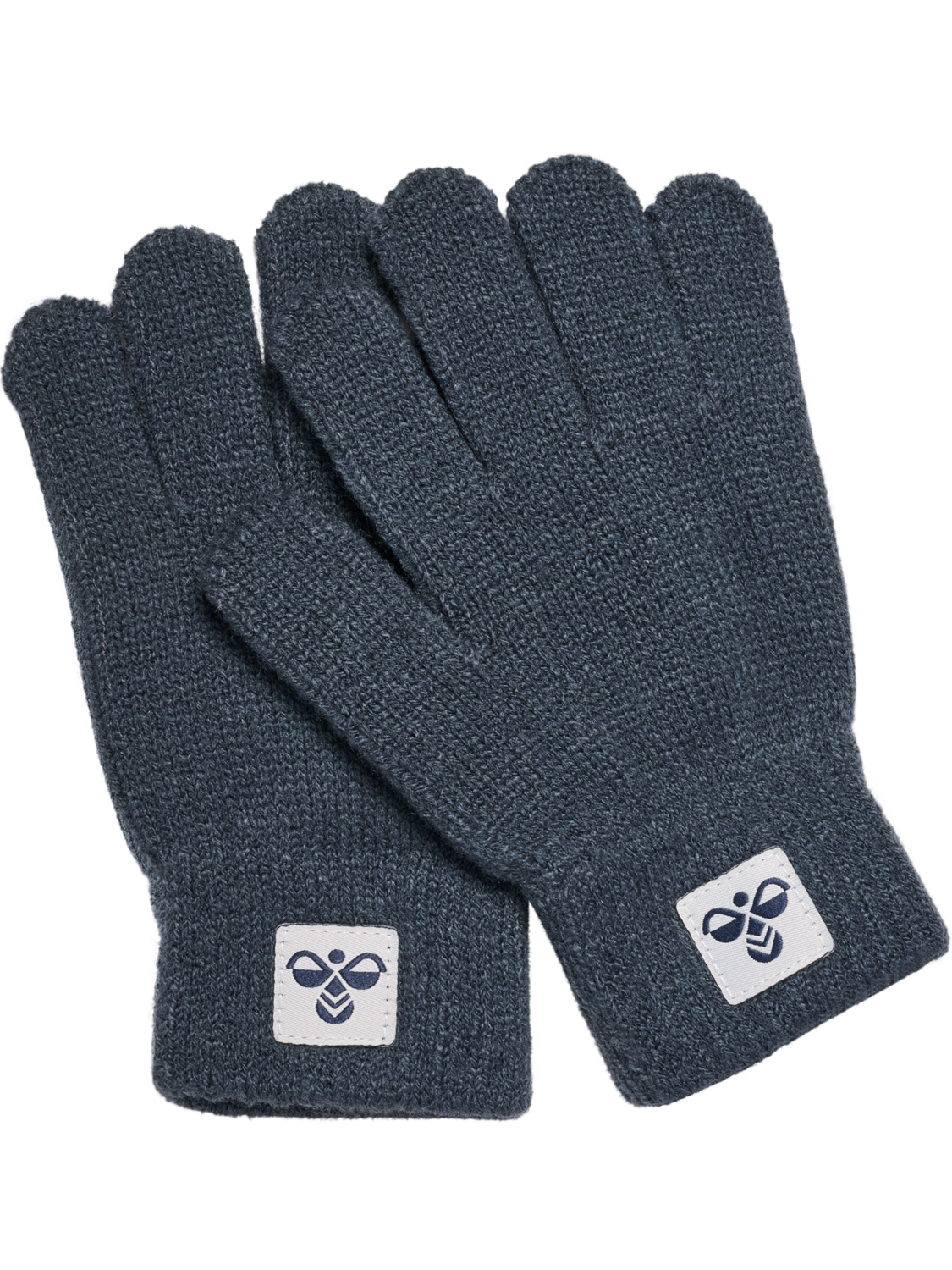 hmlJR KNIT GLOVES 2-PACK, OMBRE BLUE, packshot