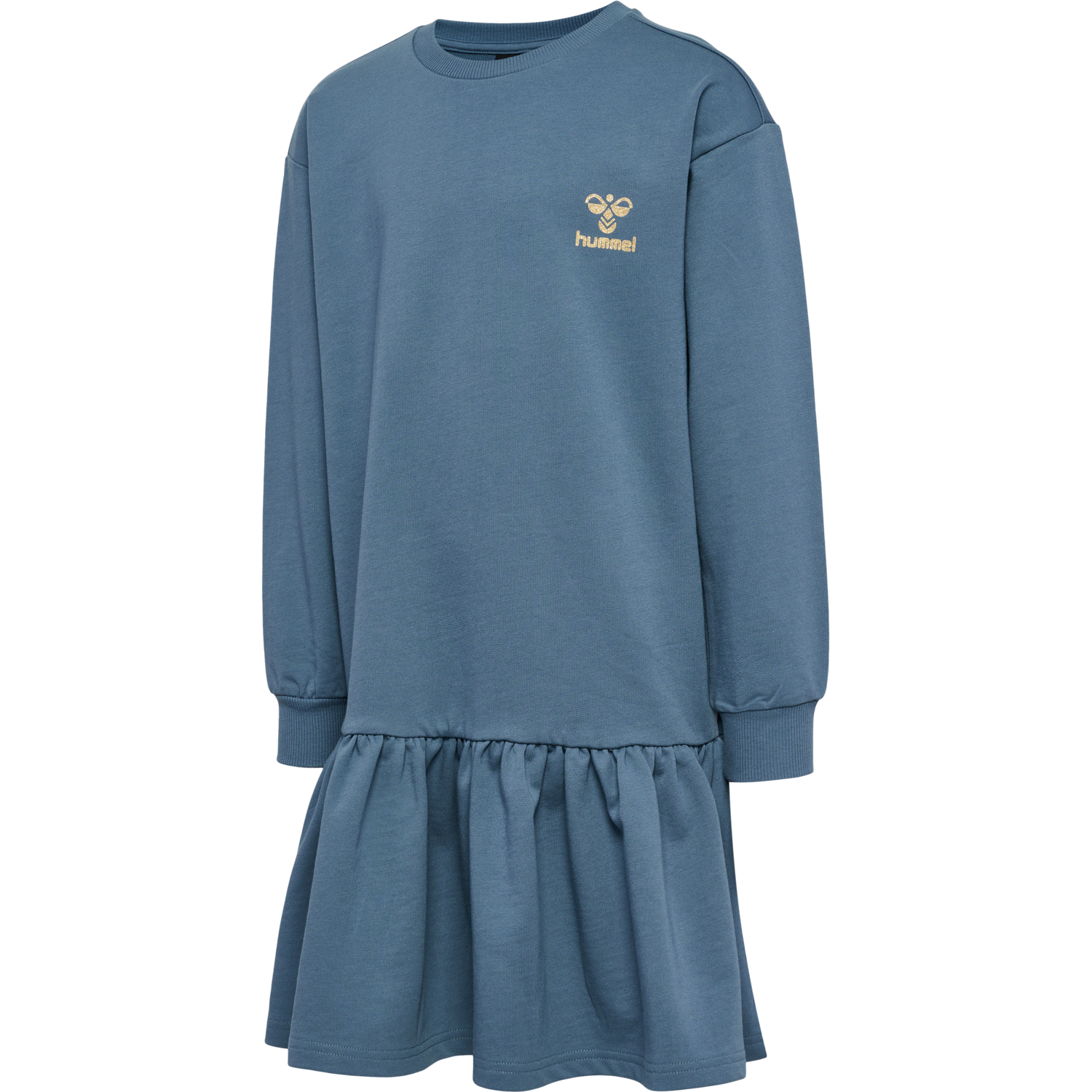 hmlMALIN DRESS L/S, BLUE MIRAGE, packshot