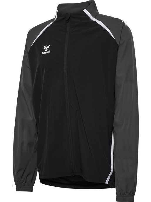 hmlLEAD 2.0 WOVEN JACKET, BLACK/ASPHALT hmlLEAD 2.0 WOVEN JACKET, BLACK/ASPHALT, packshot