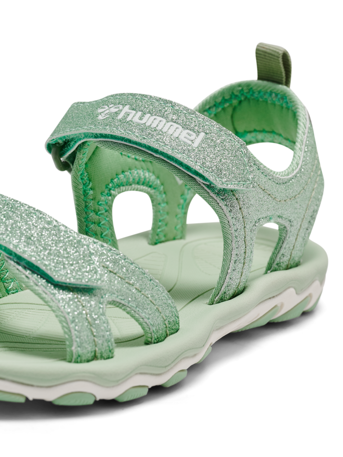 SANDAL GLITTER JR, FROSTY GREEN, packshot