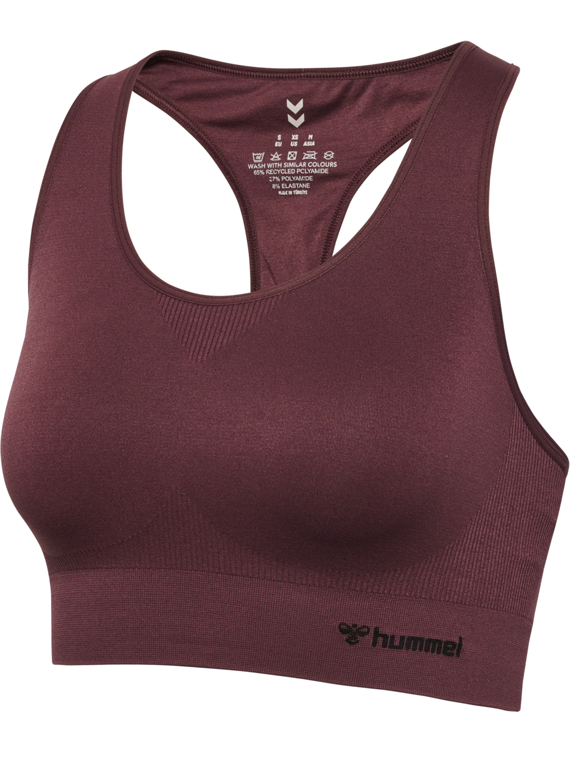 hmlTIF SEAMLESS SPORTS TOP, FUDGE, packshot