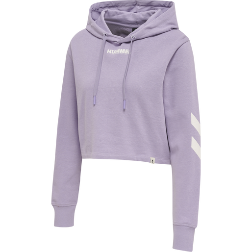 hmlLEGACY WOMAN CROPPED HOODIE, HEIRLOOM LILAC, packshot