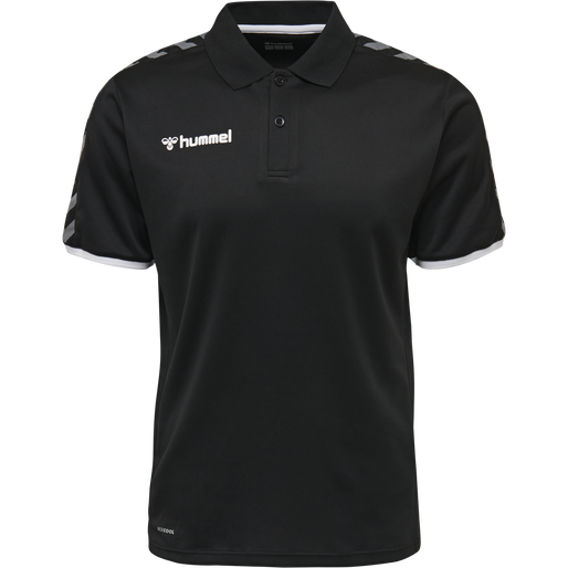 hmlAUTHENTIC FUNCTIONAL POLO, BLACK/WHITE hmlAUTHENTIC FUNCTIONAL POLO, BLACK/WHITE, packshot