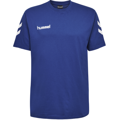 HUMMEL GO COTTON T-SHIRT S/S, TRUE BLUE, packshot