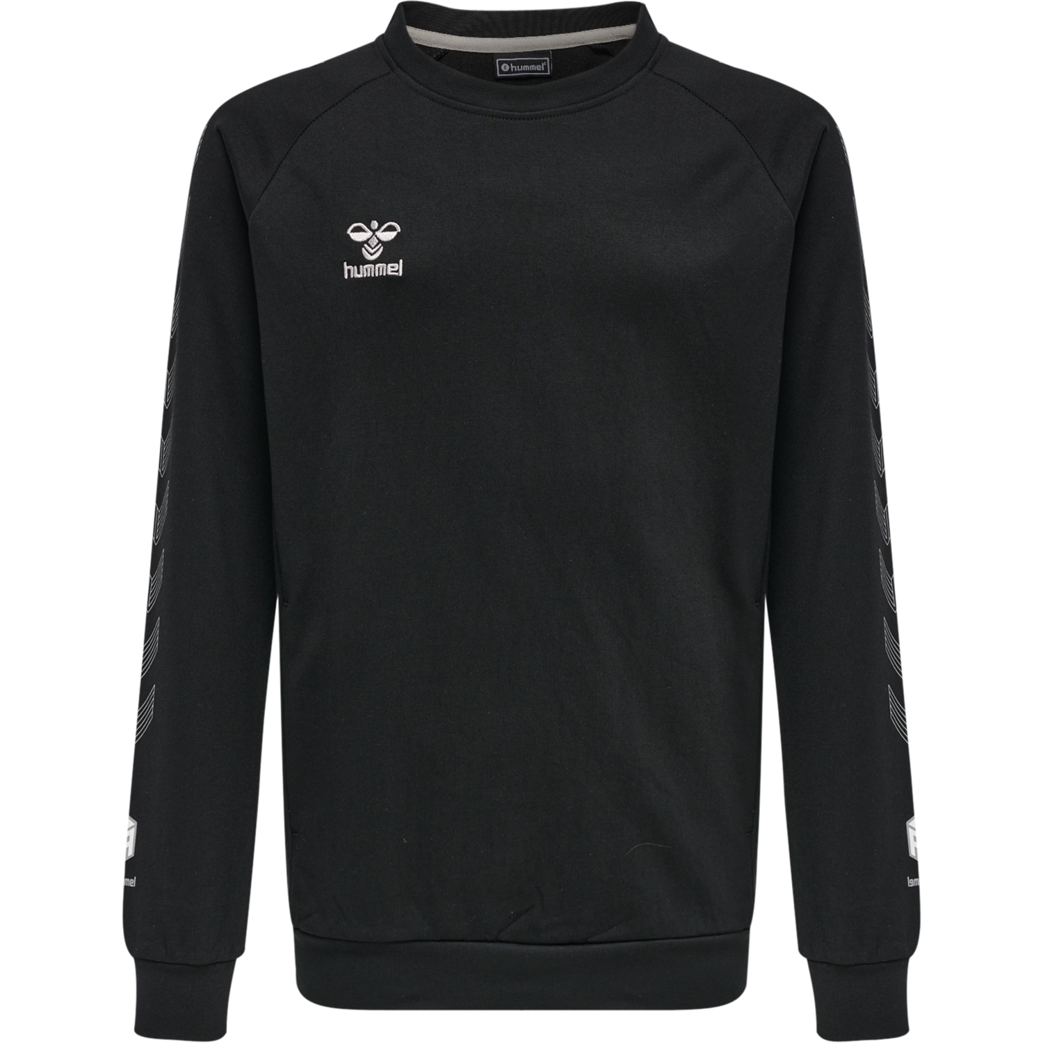 hmlMOVE GRID COTTON SWEATSHIRT KIDS, BLACK, packshot